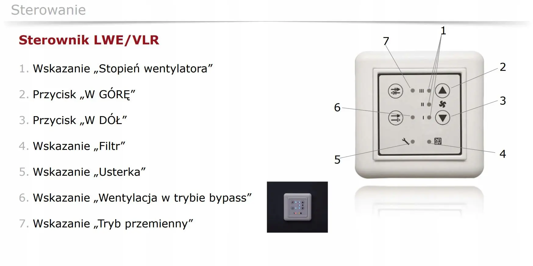 Rekuperator Stiebel - sterownik